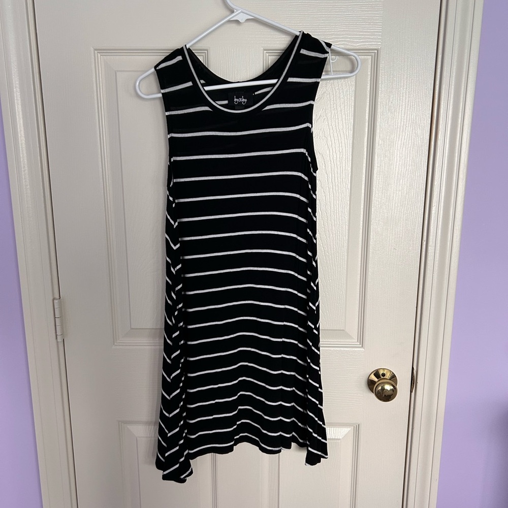 Black and White Tank Dress